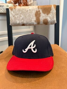 Atlanta 'A' Baseball Cap - Navy & Red